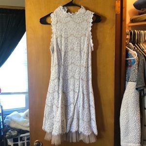 white lace dress